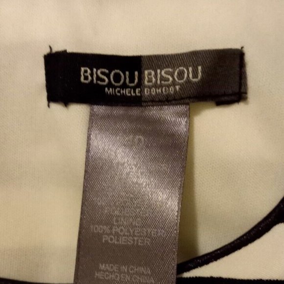 bisou bisou A Line Womans Dress zebra stripe size 10 - Picture 4 of 4